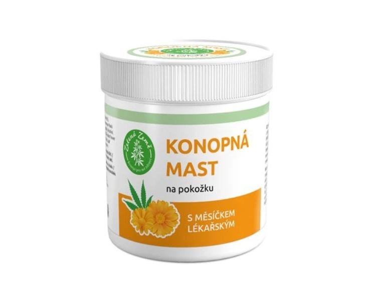 Zelená Země – konopná masť na kůži