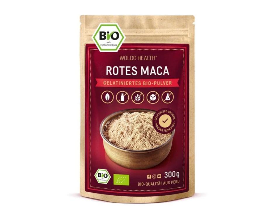 WoldoHealth Maca červená prášok BIO