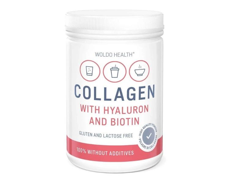 WoldoHealth Kolagén s kyselinou hyalurónovou a biotínom