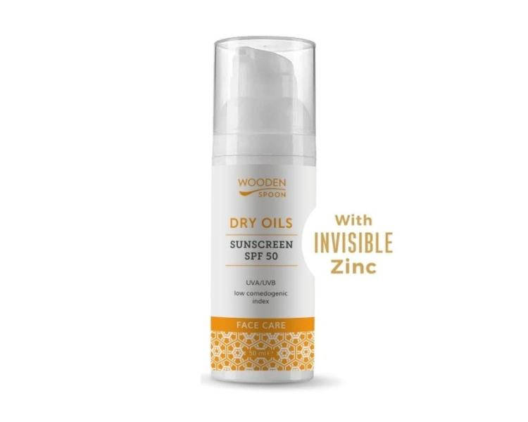 Wooden Spoon Opaľovací krém na tvár s nízkym komedogénnym indexom SPF 50