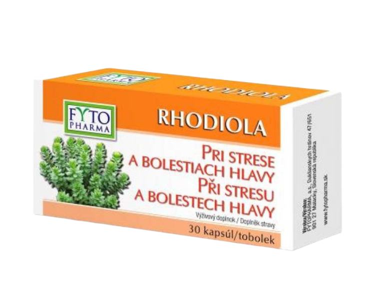 Fytopharma Rhodiola kapsuly pri strese a bolestiach hlavy
