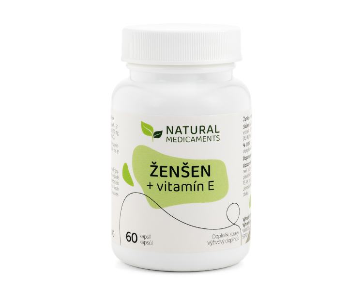 Natural Medicaments Ženšen + vitamín E