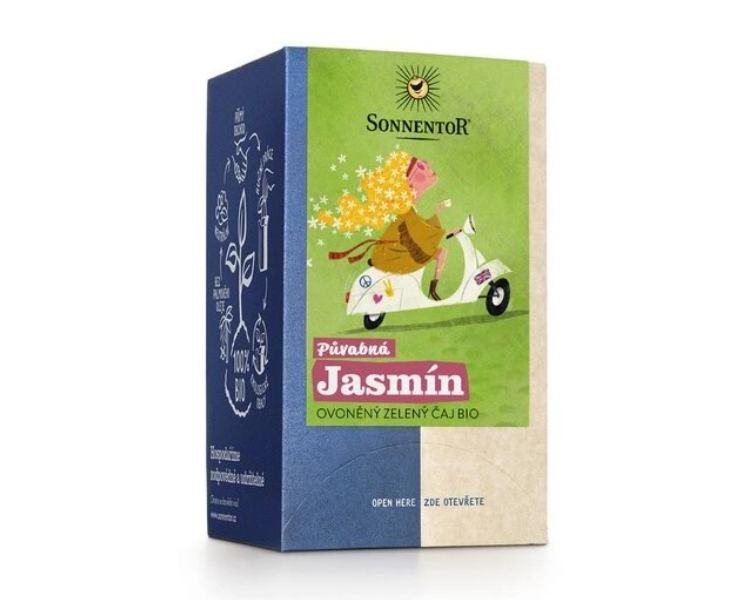 Sonnentor BIO voňavý zelený čaj Pôvabná Jazmín