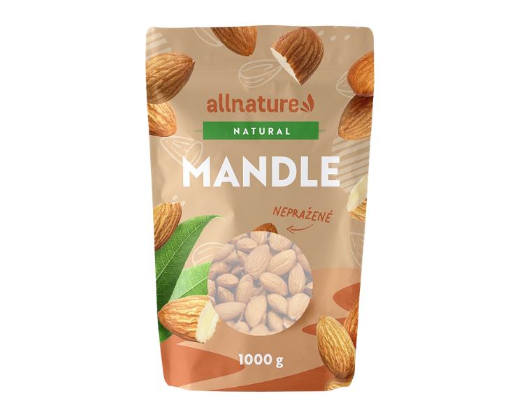 Allnature Mandle nelúpané jadrá natural