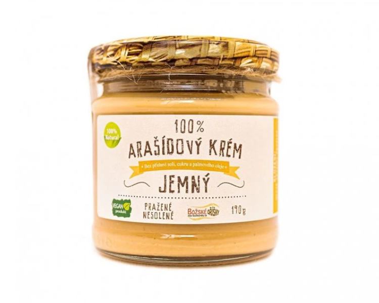 Božské oříšky 100% Arašidový krém jemný