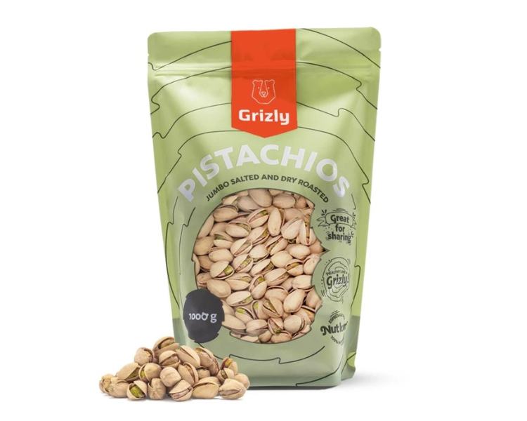 Grizly Pistácie pražené solené Jumbo