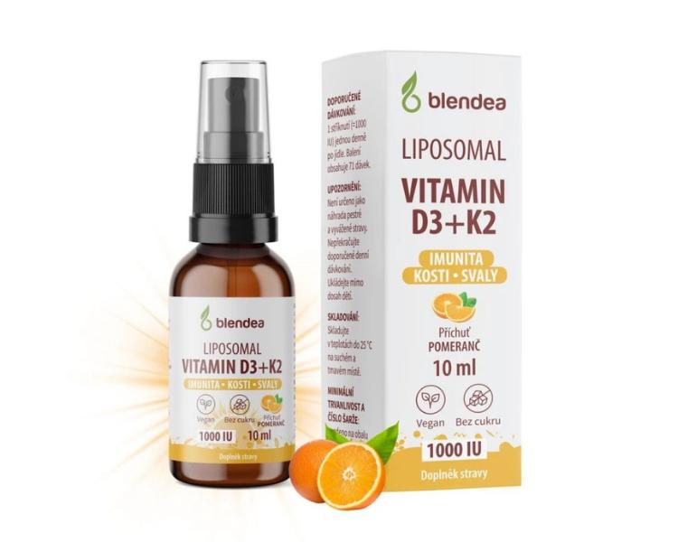Blendea Lipozomálny Vitamín D3+K2 sprej