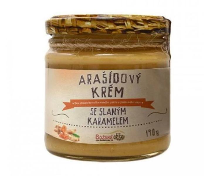 Božské oříšky Arašídový krém se slaným karamelem