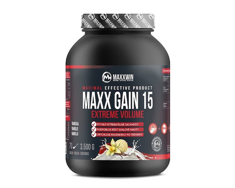 MAXXWIN Maxx gain 15 sacharidový nápoj príchuť vanilka 3500 g