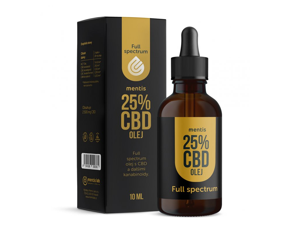 Mentis 25 % CBD Full Spectrum olej