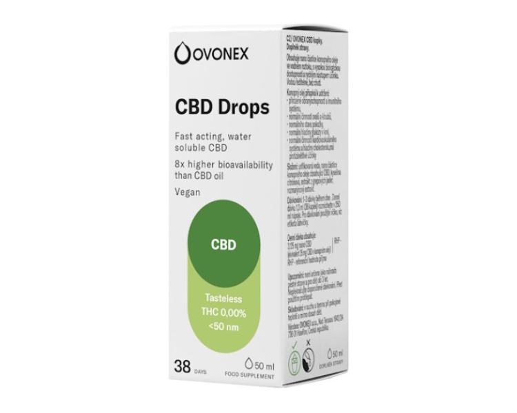 OVONEX AquaHEMP CBD kvapky