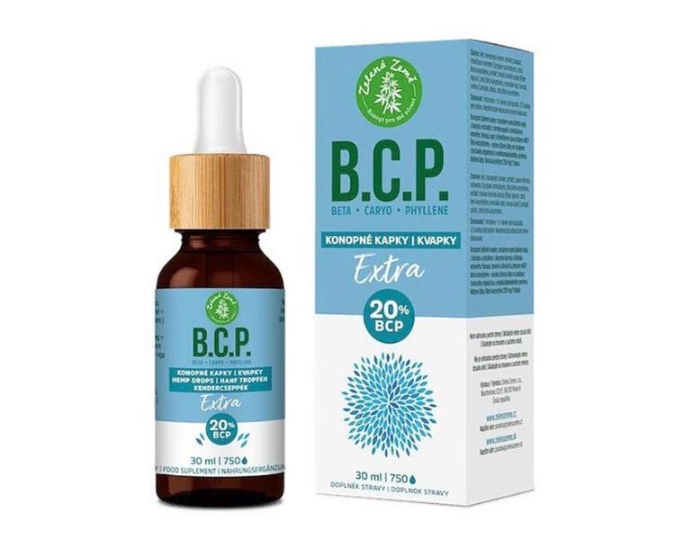 Zelená Země C.B.D. Konopné kvapky s BCP Extra 56 €